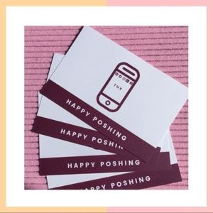 "Happy Poshing" Thank You Cards